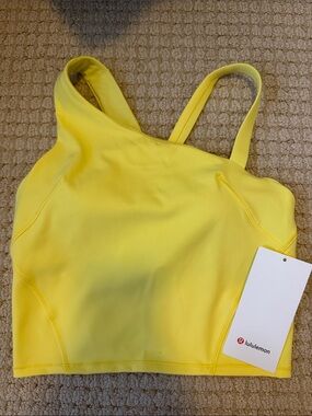 lululemon Everlux Asymmetrical Tennis Tank - Bright Yellow